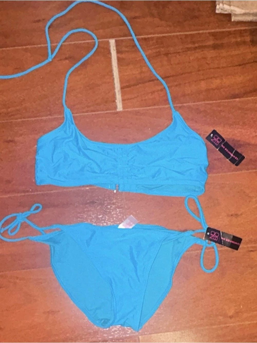 Bright Blue Women's Two-Piece Bikini Set